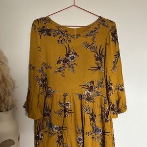 Midi length floral dress